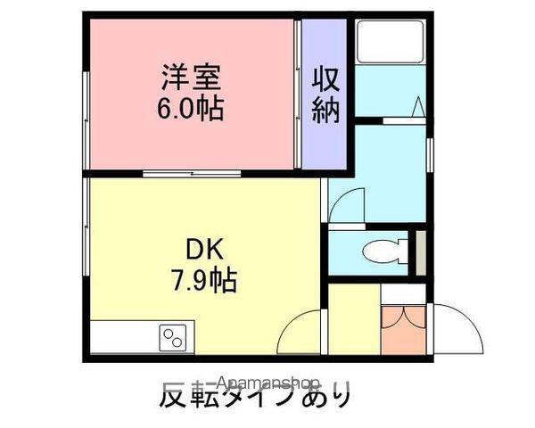 スカイハイツⅡ(1DK/1階)の間取り写真