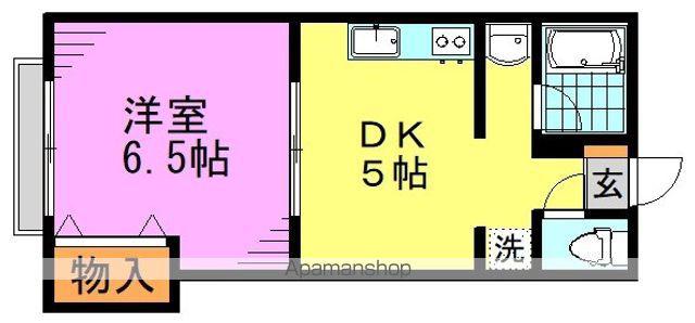 シャルトル(1DK/1階)の間取り写真