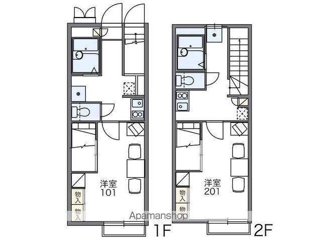 レオパレスこんどう(1K/1階)の間取り写真