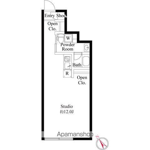 フロンティアコンフォート板橋ときわ台(ワンルーム/2階)の間取り写真