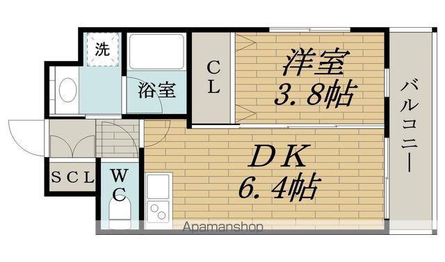 エスタート御幣島(1DK/7階)の間取り写真