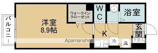 サニー五月田・西(1K/2階)の間取り写真