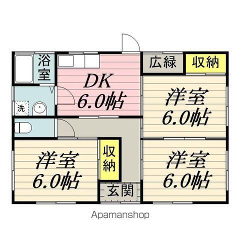 久大本線 田主丸駅 徒歩8分 1階建 築40年(3DK)の間取り写真