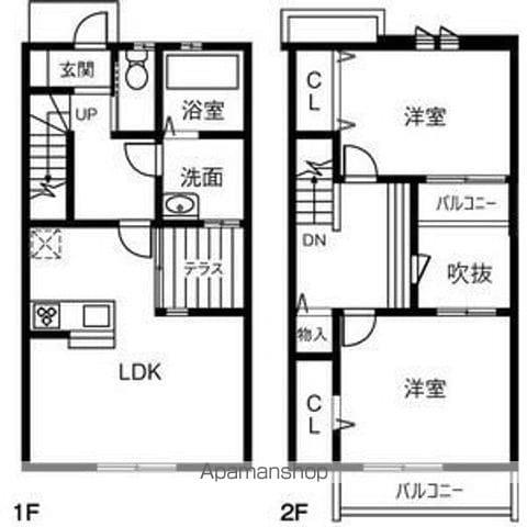 MAISON LEGAME A(2LDK)の間取り写真