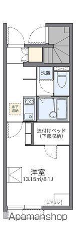 レオネクストK&I(1K/1階)の間取り写真