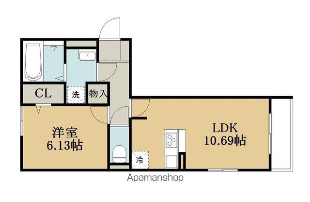 リリオ・トス(1LDK/3階)の間取り写真