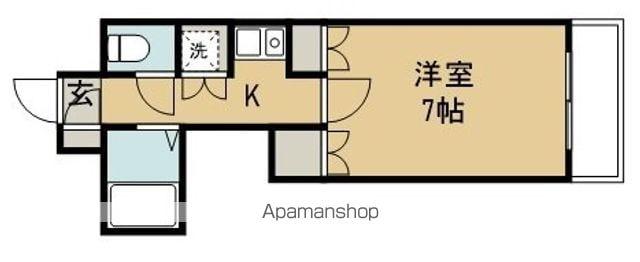エトワール仙台第一(1K/2階)の間取り写真