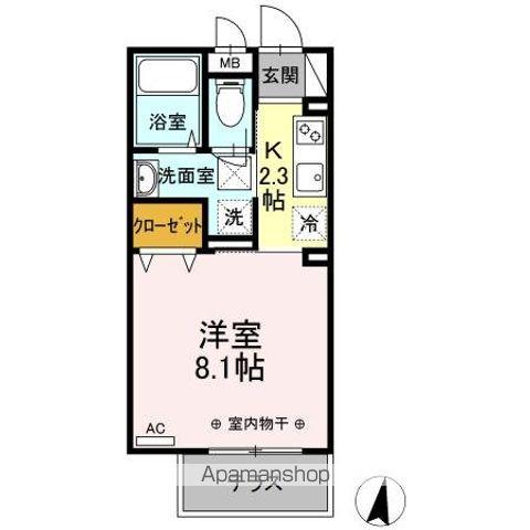 エピソードⅠ(1K/1階)の間取り写真