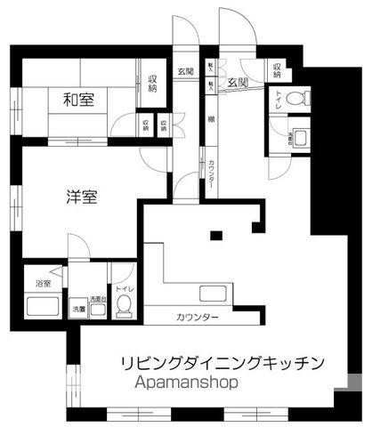 ルミナス東浦和(2LDK/1階)の間取り写真