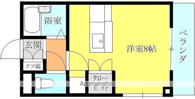 ベターデイズ(ワンルーム/5階)の間取り写真