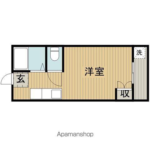 グリーンハイツ(ワンルーム/2階)の間取り写真