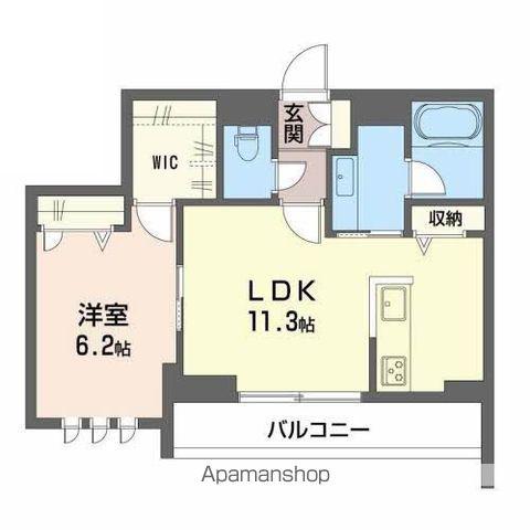 ディマーネⅡ(1LDK/3階)の間取り写真