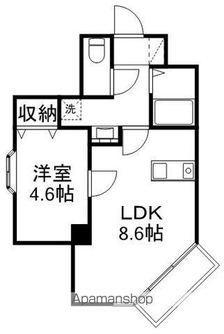 メゾン七瀬(1LDK/1階)の間取り写真