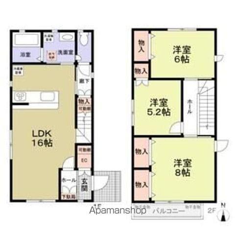 東海道本線 西岐阜駅 徒歩28分 2階建 築9年(3LDK)の間取り写真