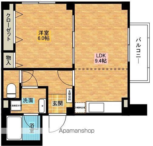 カンディード(1LDK/1階)の間取り写真