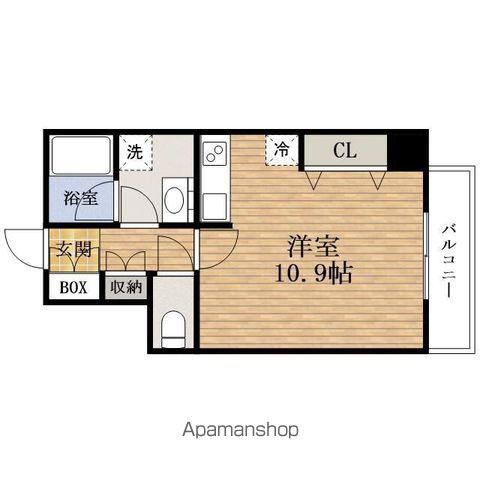 樹樹GARDENEアネックス(ワンルーム/4階)の間取り写真