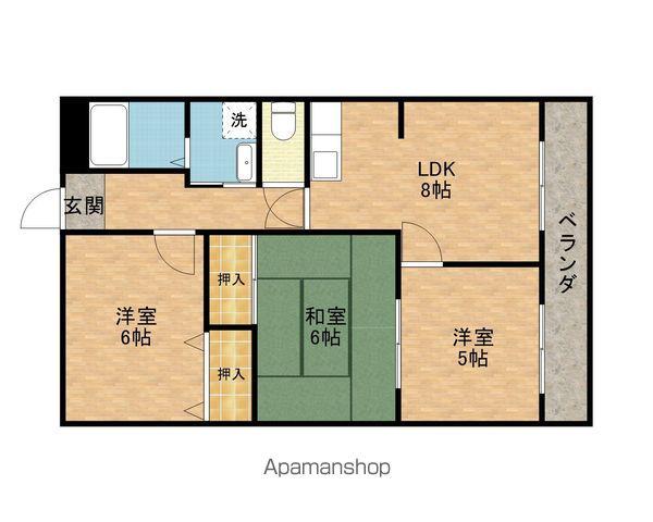 佐生マンション(3DK/3階)の間取り写真