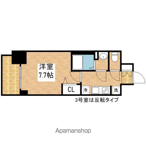 プレサンス東別院駅前Ⅱ(1K/13階)の間取り写真
