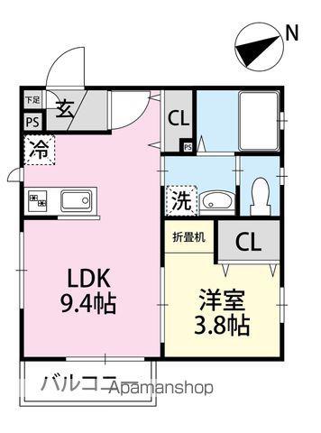 セントラル半田中央N棟(1LDK/3階)の間取り写真
