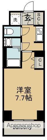 S-RESIDENCE葵(1K/6階)の間取り写真