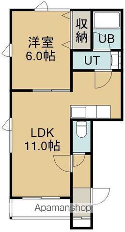 アンダンテⅣ(1LDK/2階)の間取り写真
