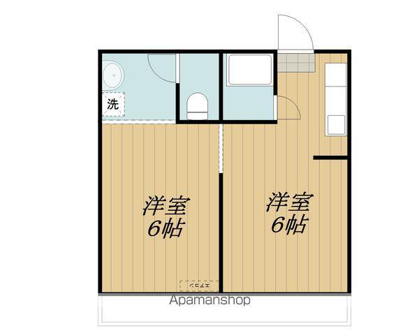 リバーサイドマンション(2K/4階)の間取り写真