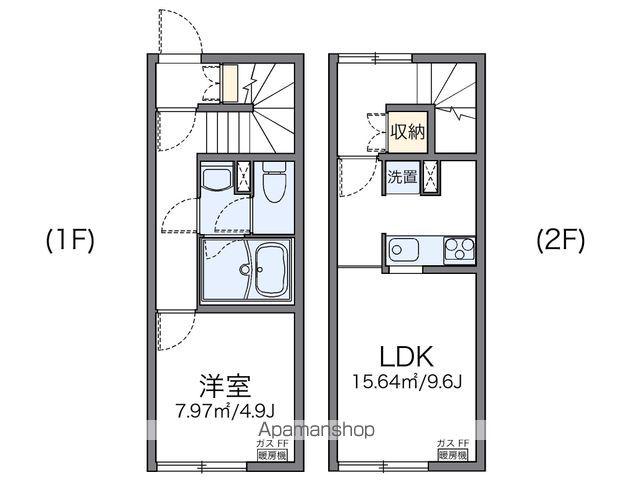 レオネクストAMYⅣ(1LDK/1階)の間取り写真