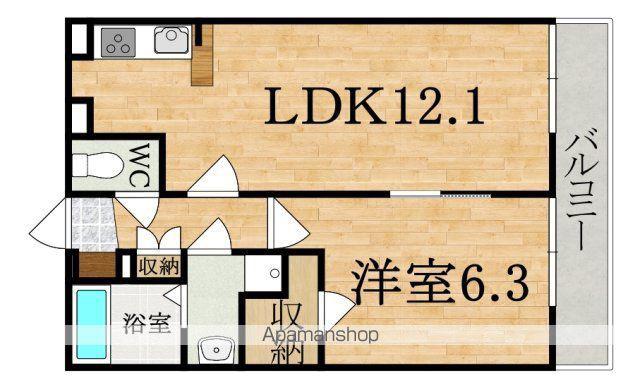 レオパレスエクセル耳成(1LDK/2階)の間取り写真