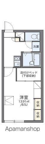 レオパレスルミエール(1K/2階)の間取り写真