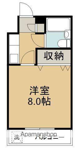 イーグルハイツ銀杏町(1K/4階)の間取り写真