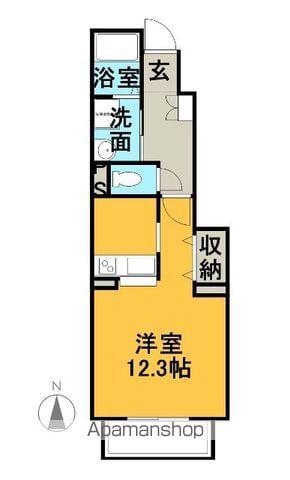 フォーリスト清水(ワンルーム/1階)の間取り写真