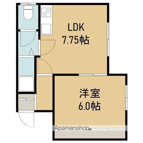 セントラルコート(1DK/2階)の間取り写真