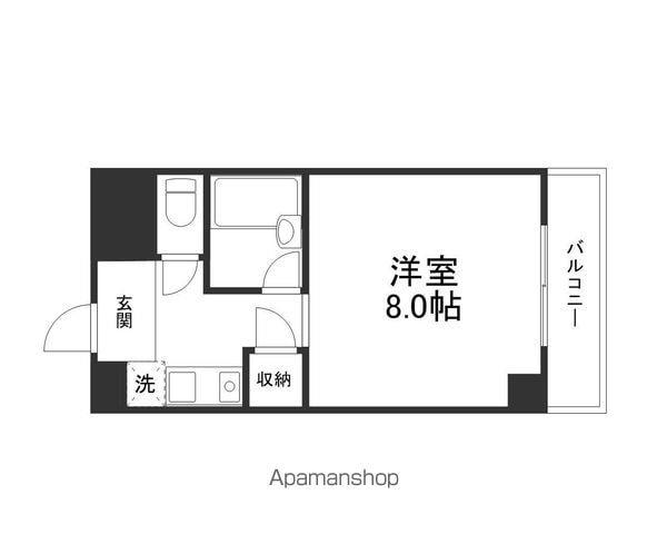 萱野ビル(1K/7階)の間取り写真
