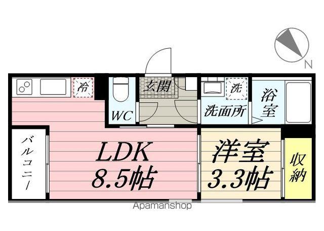 REGALEST鹿野(1LDK/1階)の間取り写真