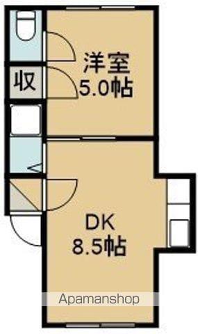メゾンドアルル松川(1DK/1階)の間取り写真
