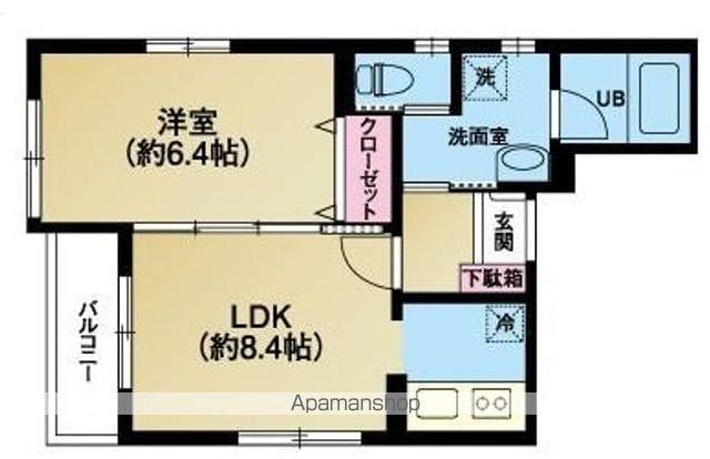 レジーナ(1LDK/3階)の間取り写真