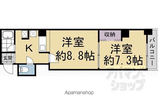 コリスアルタス(2K/3階)の間取り写真