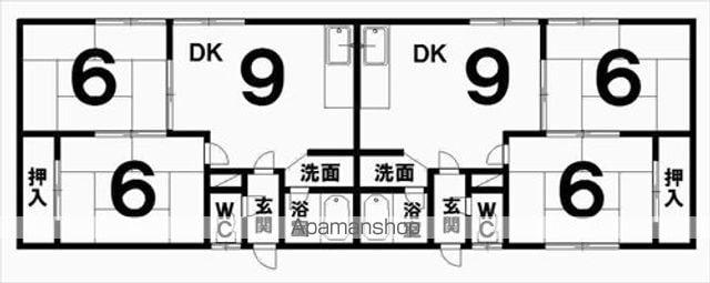 ニューハイム1(2DK/1階)の間取り写真