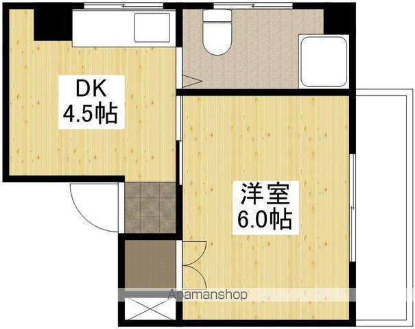 アイランド丸和(1DK/5階)の間取り写真