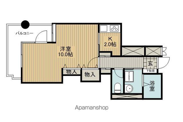 コンフォールパレスMG(1K/2階)の間取り写真