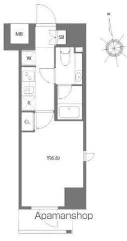 エヌステージジェイアール新白岡駅前(1K/7階)の間取り写真