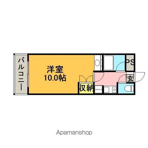 第2HIROハイツ(1K/3階)の間取り写真