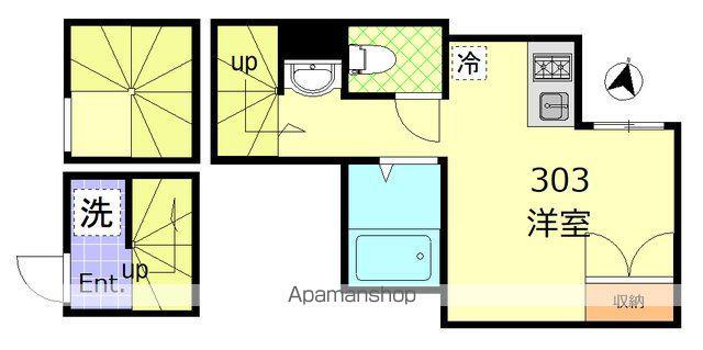 AWレジデンス池袋本町(ワンルーム/3階)の間取り写真