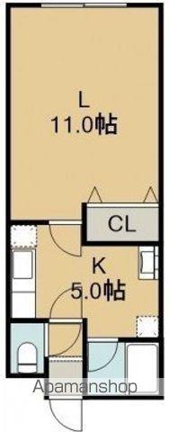 トクトラスト港(1K/3階)の間取り写真