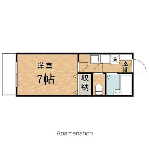 ヴィラ・コンファ(1K/1階)の間取り写真