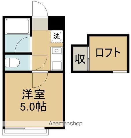 アーバンシティ中野栄(1K/2階)の間取り写真