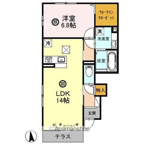 セジュール雅(1LDK/1階)の間取り写真