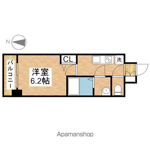 メイクスWアート今池Ⅲ(1K/7階)の間取り写真