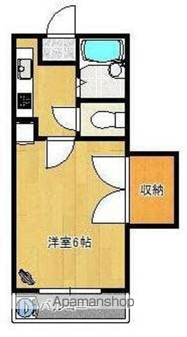 シャンボール天野峠Ⅰ(1K/3階)の間取り写真