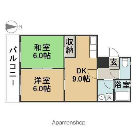 DASETAGENHAUSWALD1(2DK/3階)の間取り写真